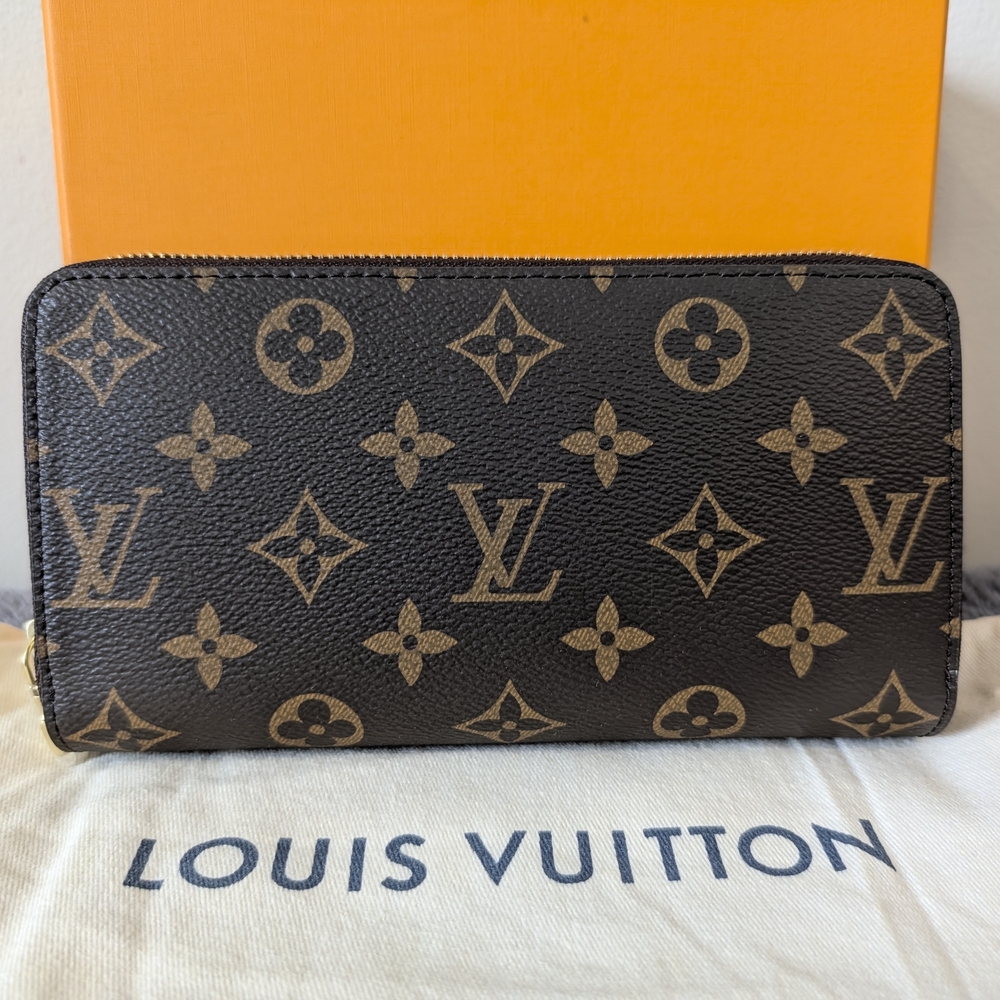 Brown Monogram Long Double Zippy Wallet